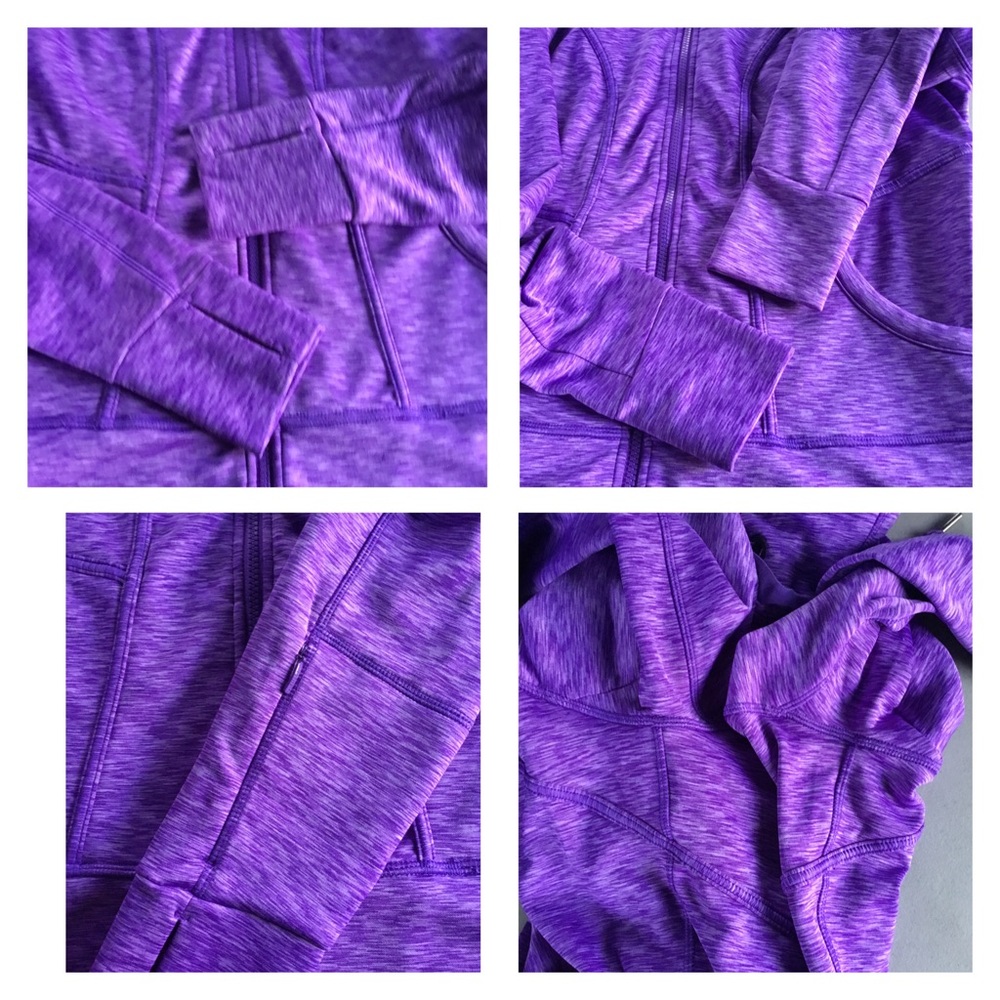 ATHLETA WOMEN’S STRENGTH HOODIE 2 FULL ZIP PURPLE AMETHYST SPACE DYE SIZE XL - Picture 11 of 15